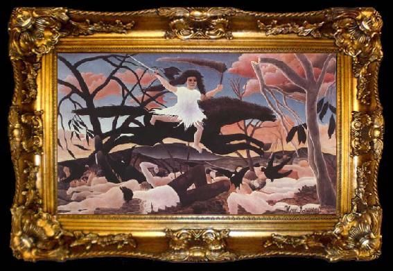 framed  Henri Rousseau War (mk09), ta009-2